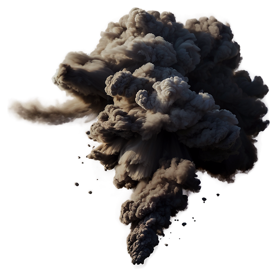 Black Smoke Explosion Png 05252024