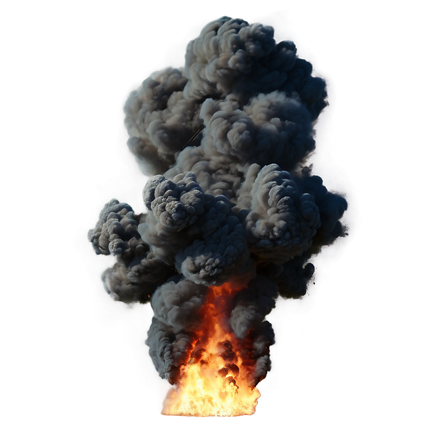 Black Smoke Explosion Png 28