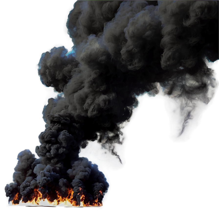 Black Smoke Flow Png 7