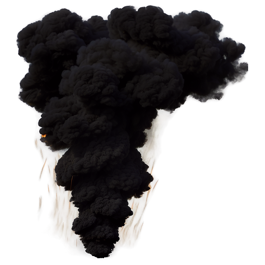 Black Smoke Plume Png 05252024