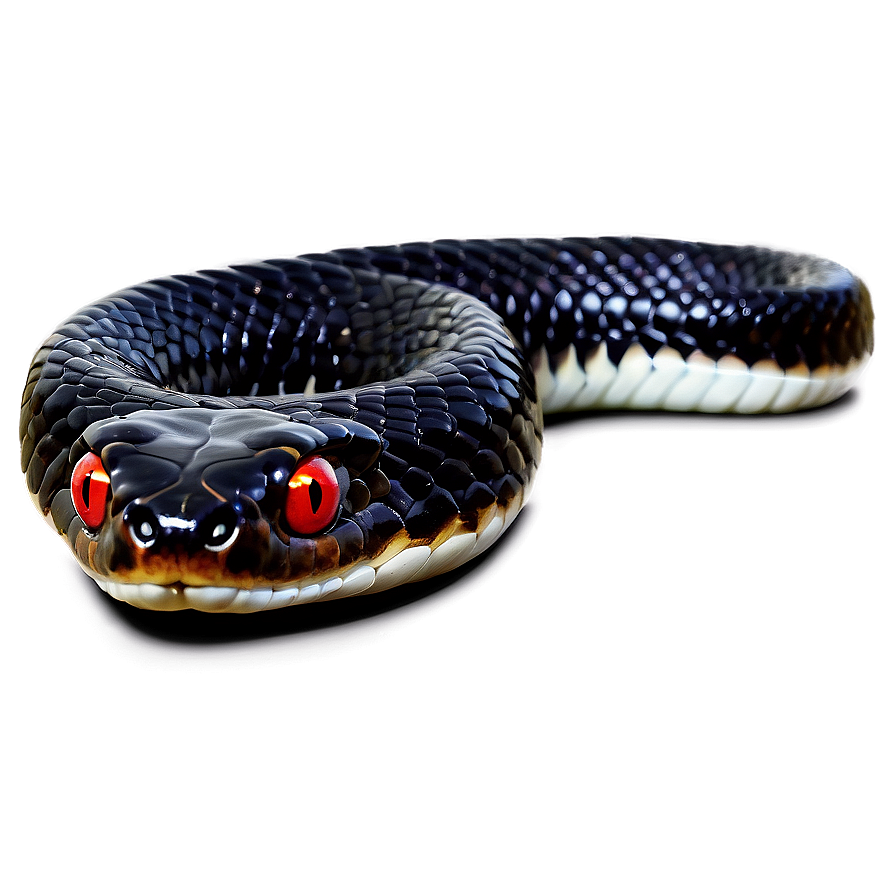 Black Snake With Red Eyes Png 57