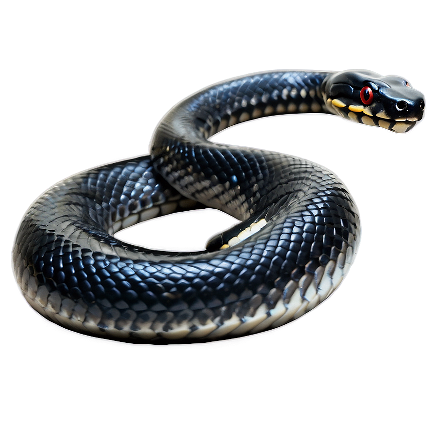 Black Snake With Tongue Out Png 10