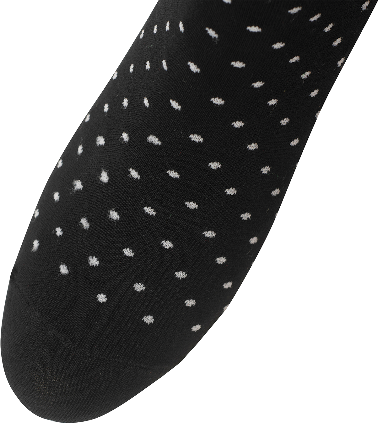 Black Sock White Dots Pattern