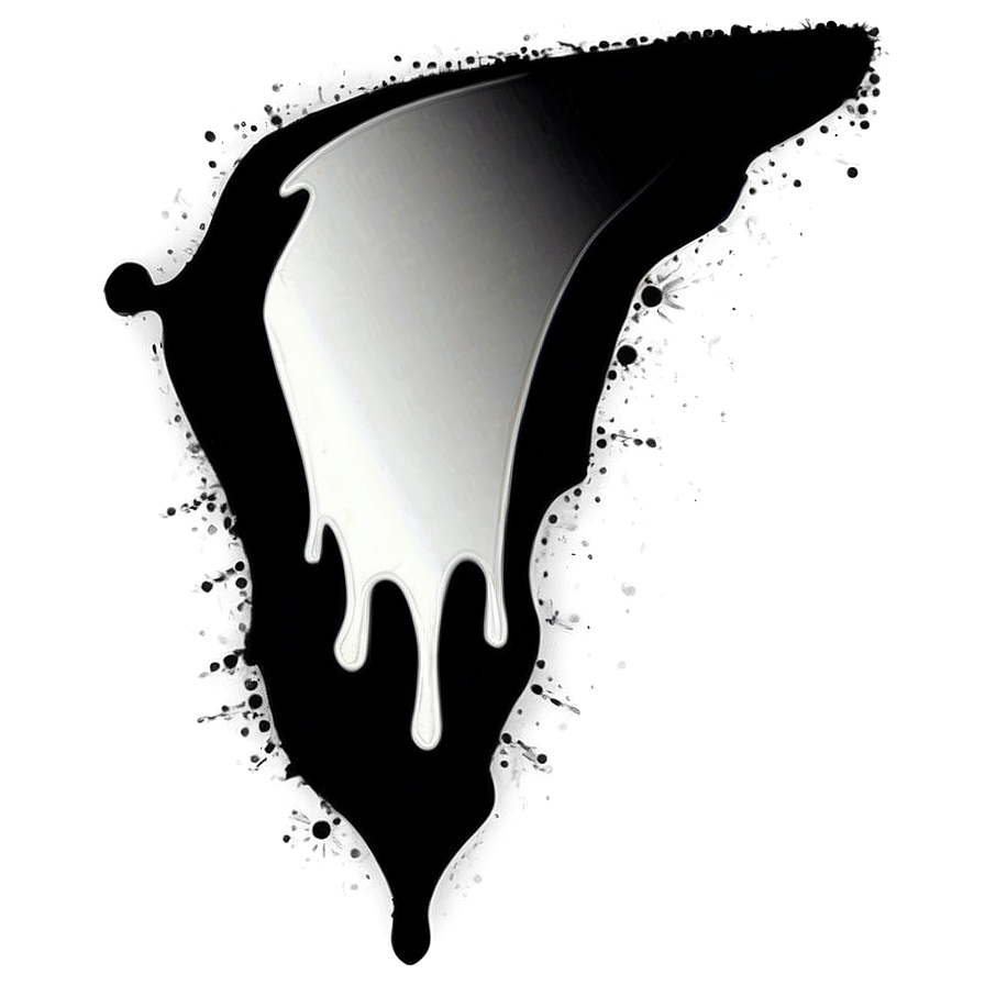 Black Splatter Paint Drip Png Fie86