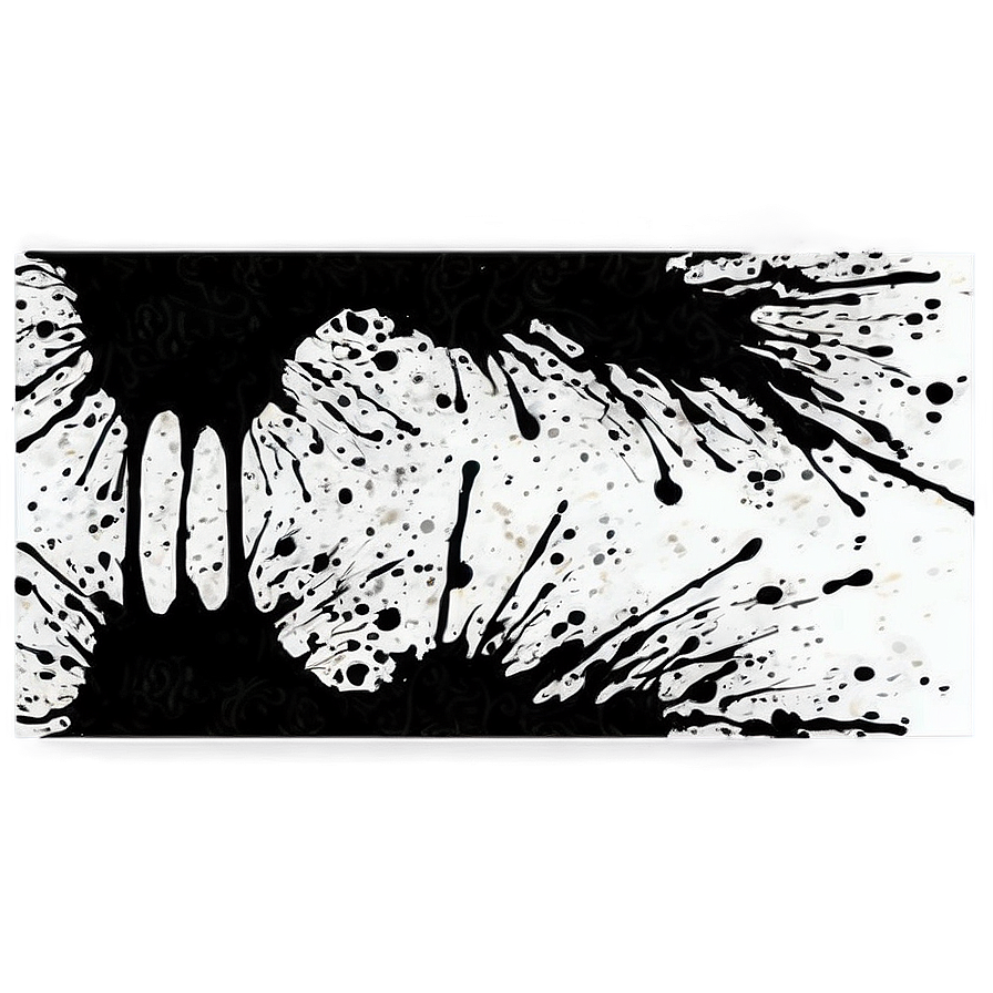 Black Splatter Watercolor Effect Png Odp48