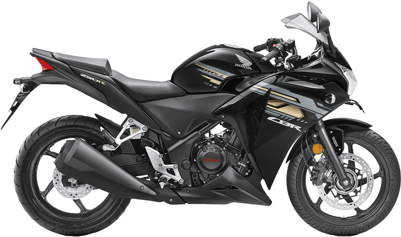 Black Sport Motorcycle Transparent Background