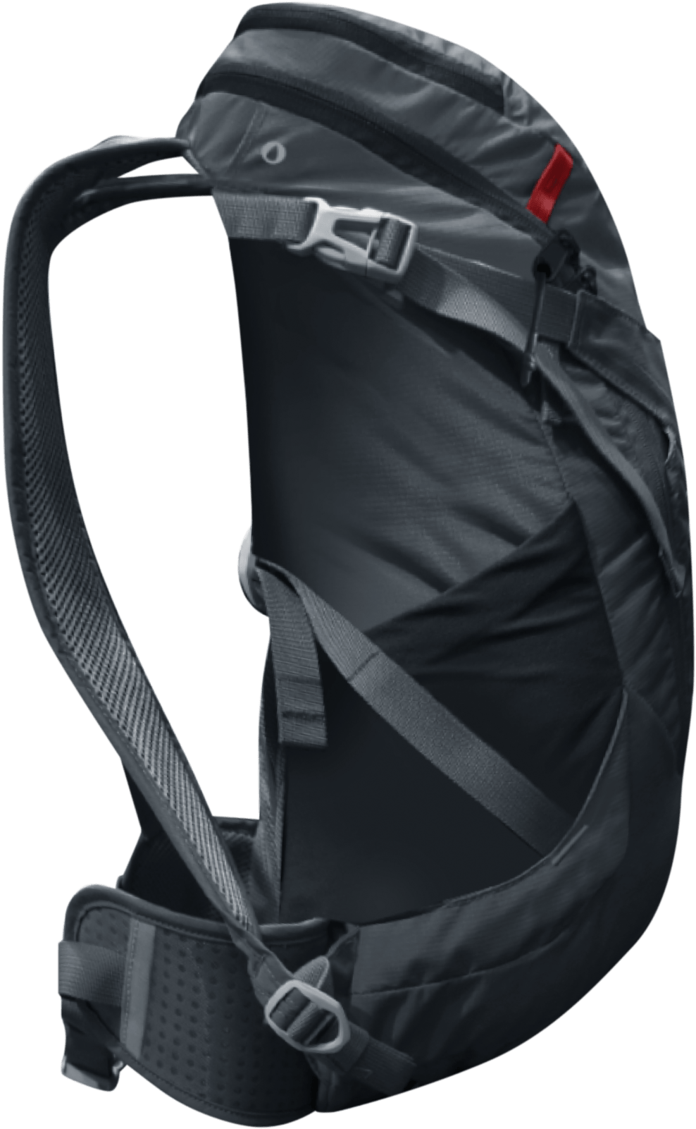 Black Sports Backpack Side View