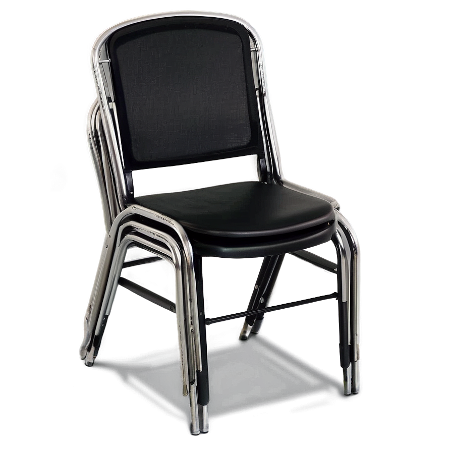 Black Stacking Chair Png Udh