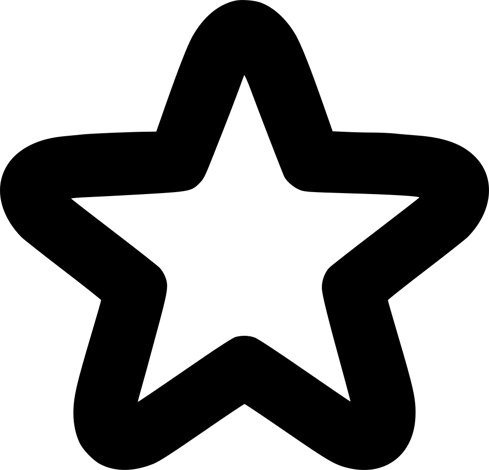 Black Star Icon Graphic