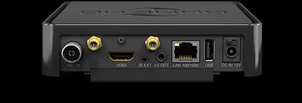 Black Streaming Device Rear Ports