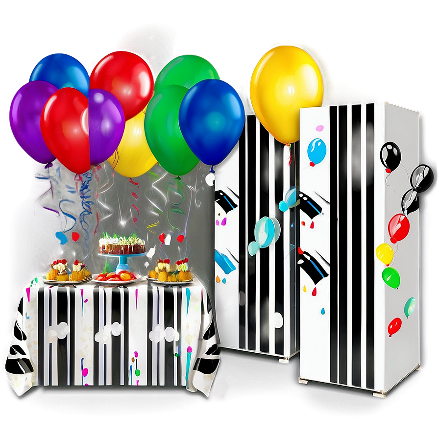 Black Stripes Party Theme Png 49