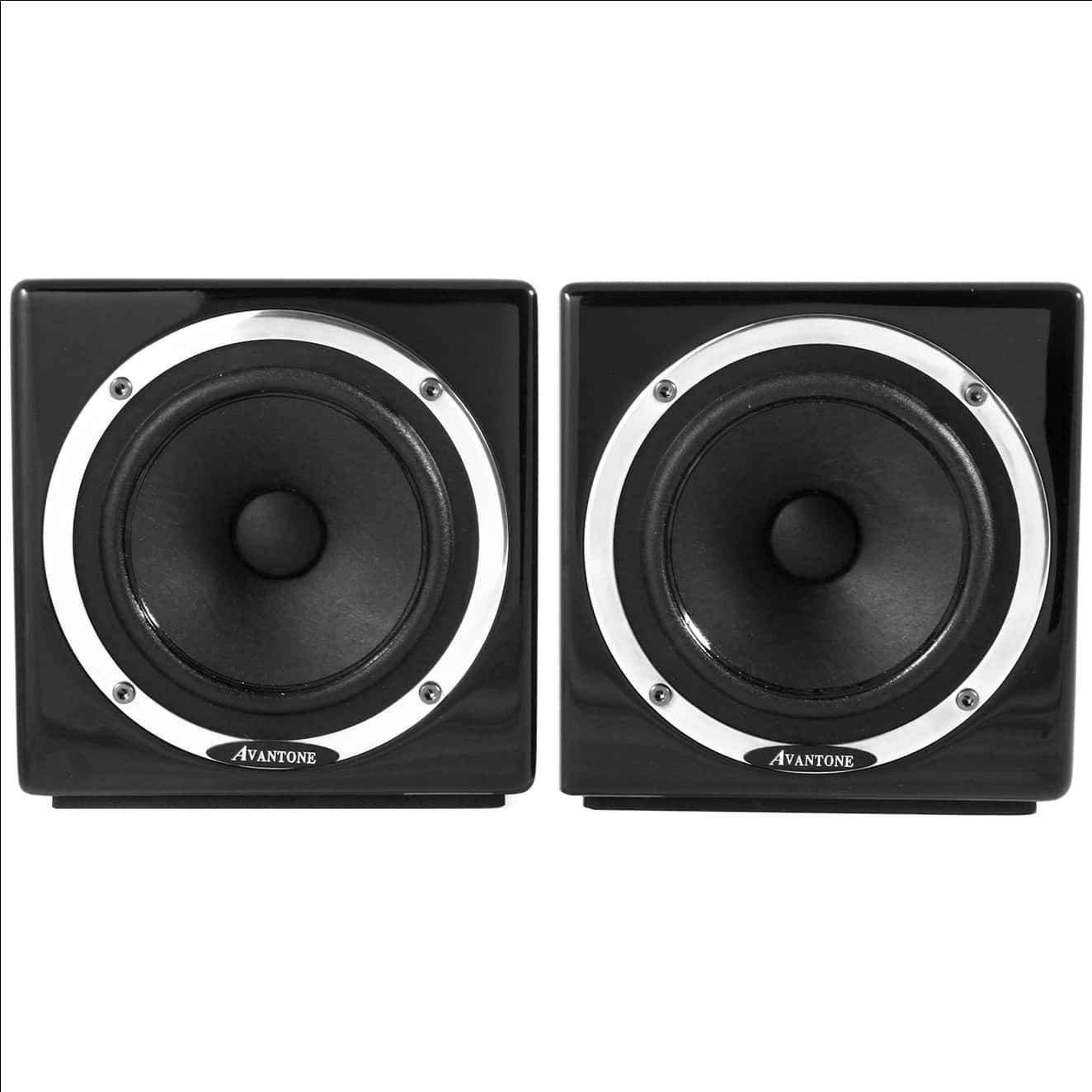 Black Studio Monitors Pair