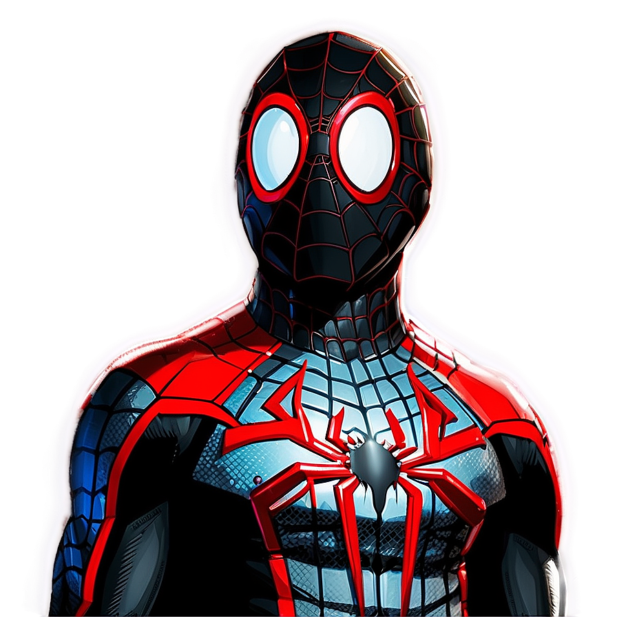 Black Suit Miles Morales Png 7