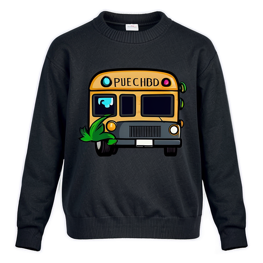 Black Sweater For School Png 50