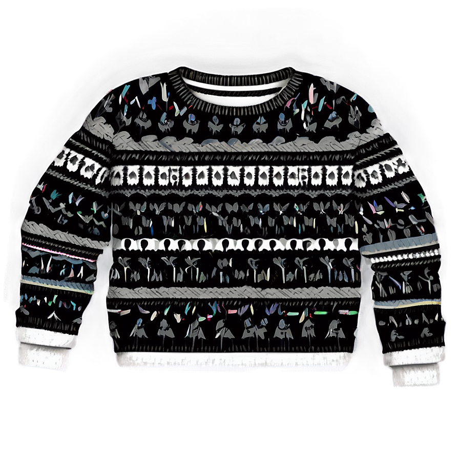 Black Sweater Pattern Png 88