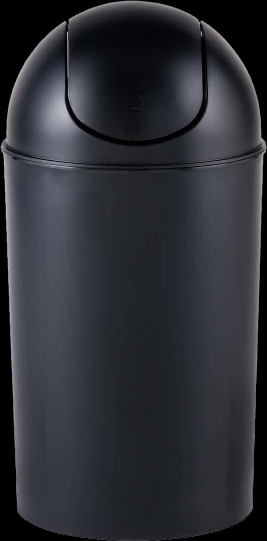 Black Swing Top Trash Can