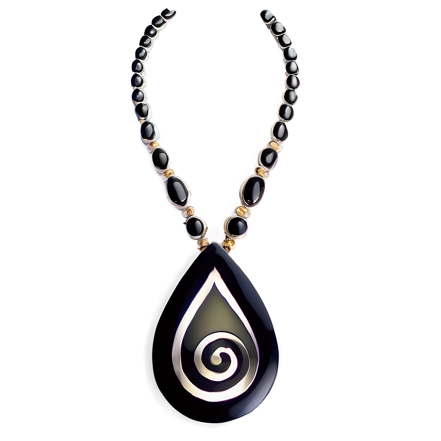 Black Swirl Jewelry Design Png Djt