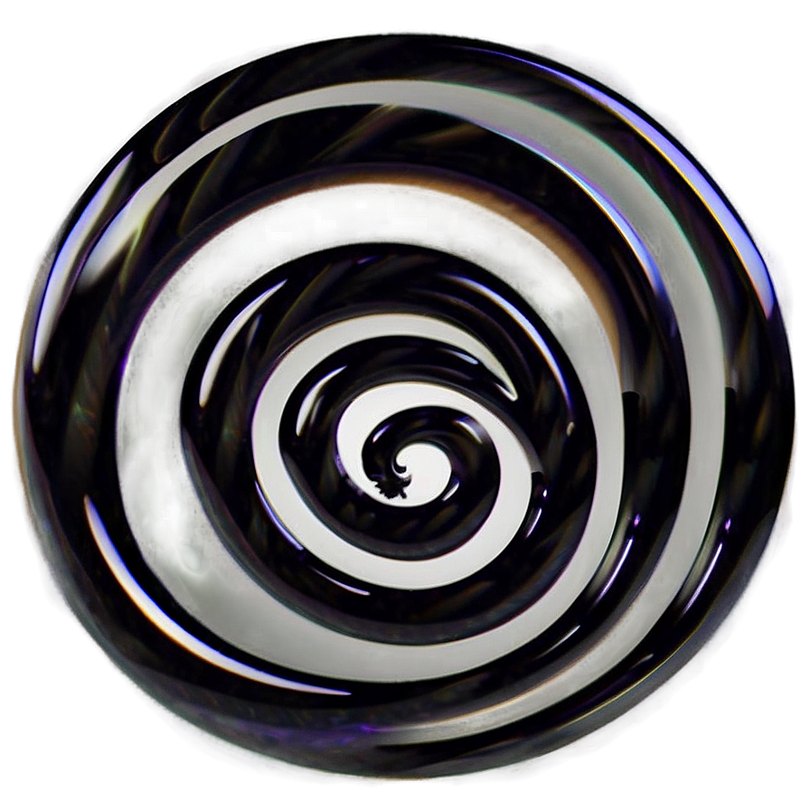 Black Swirl Mysterious Png Cow