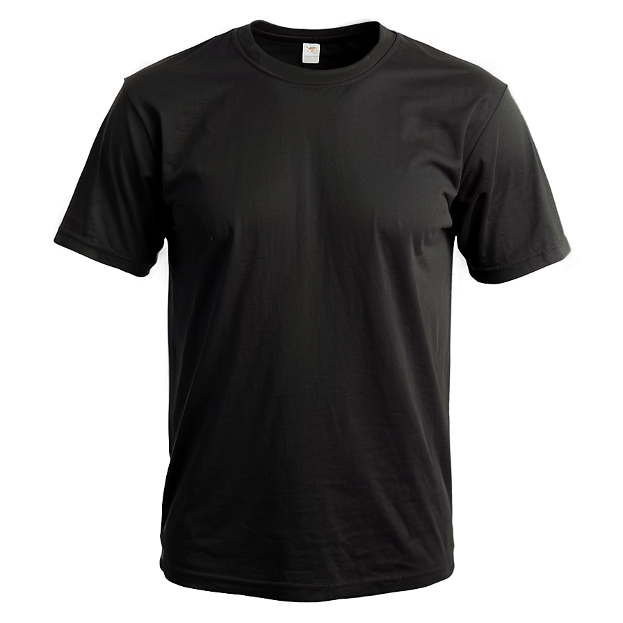 Black T Shirt Casual Wear Png 12