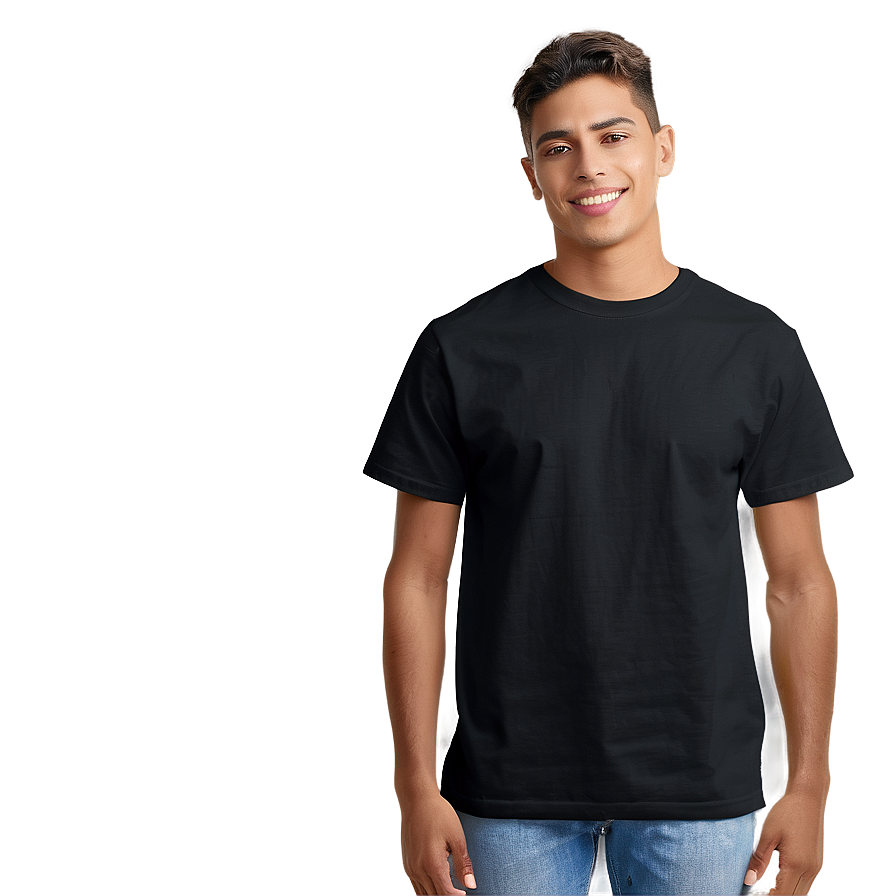 Black T Shirt For Teens Png Mal98