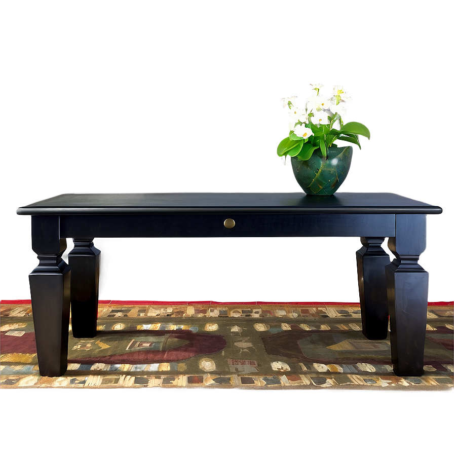 Black Table Design Png 06262024