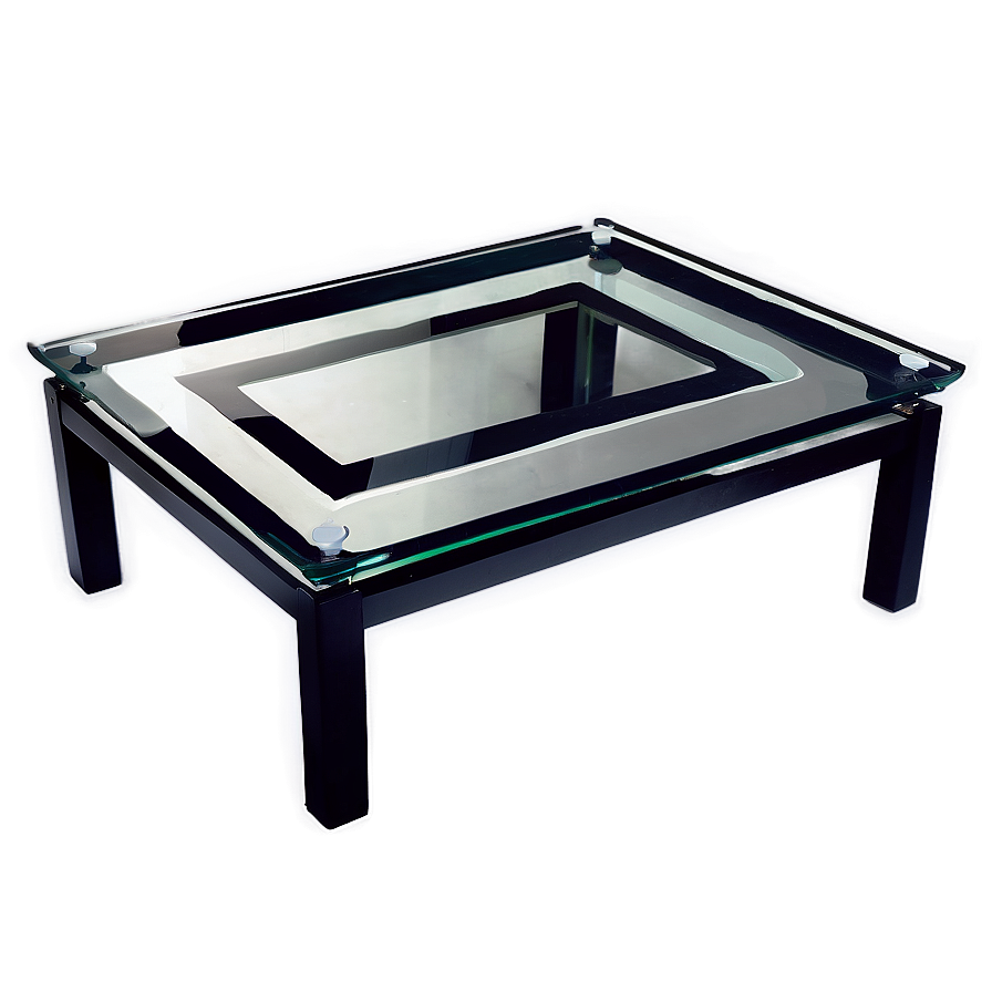 Black Table With Glass Top Png 06262024