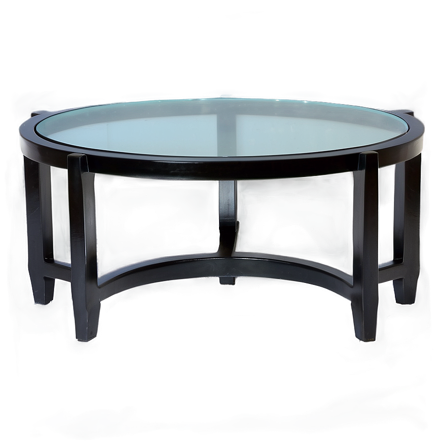 Black Table With Glass Top Png Fhu