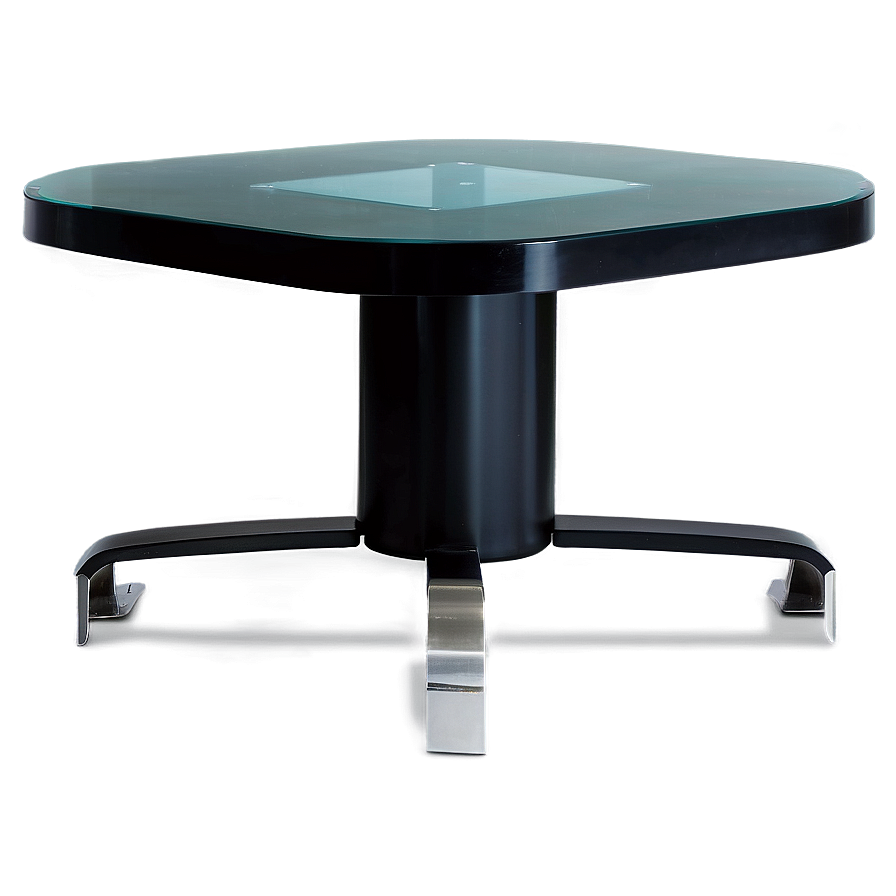 Black Table With Glass Top Png Mie