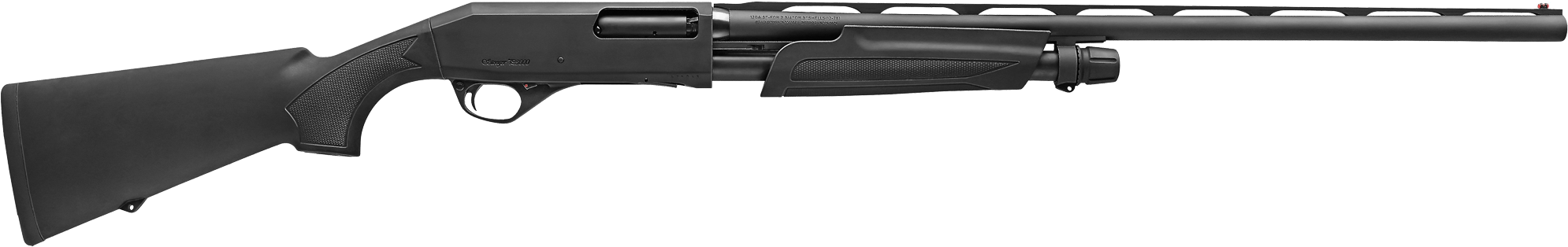 Black Tactical Shotgun Side View