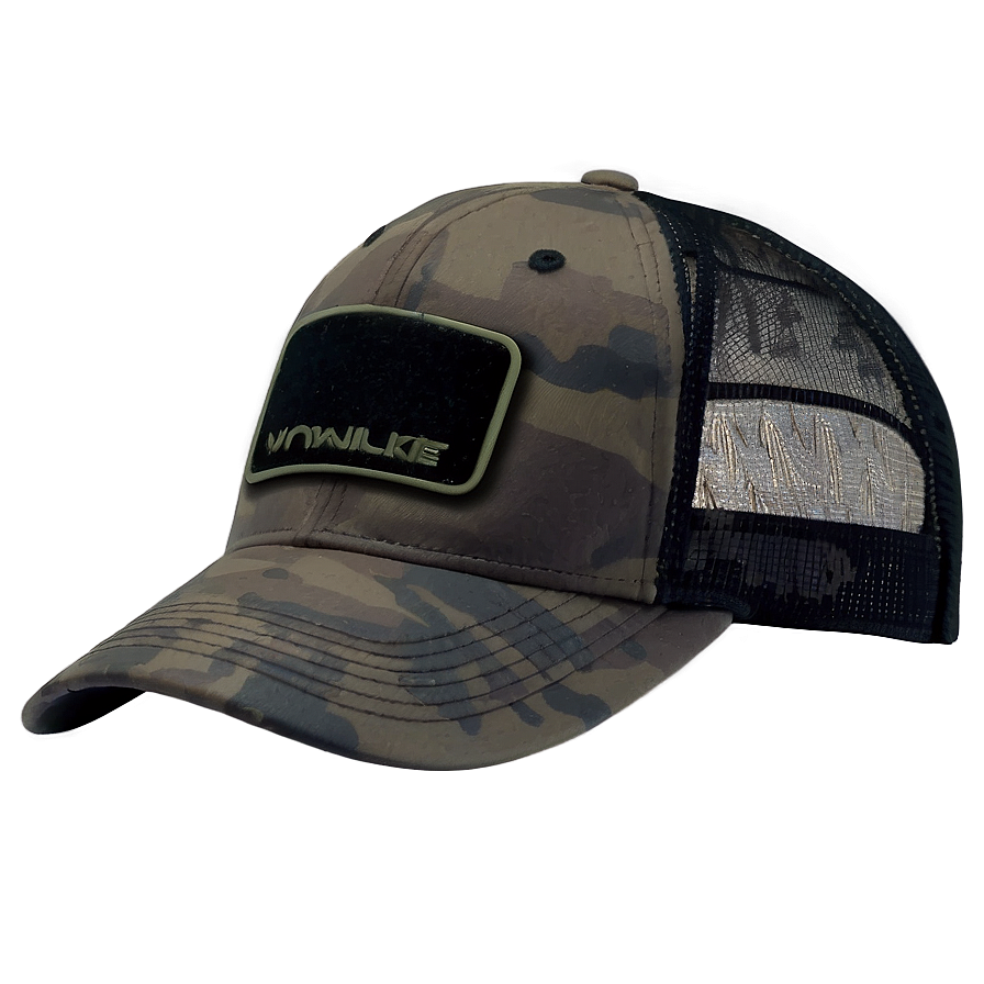 Black Tactical Trucker Hat Png 98