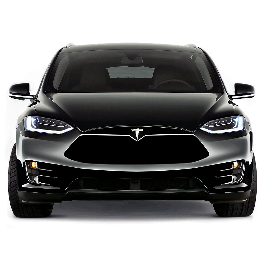 Black Tesla Model X Exterior Png Qpp38