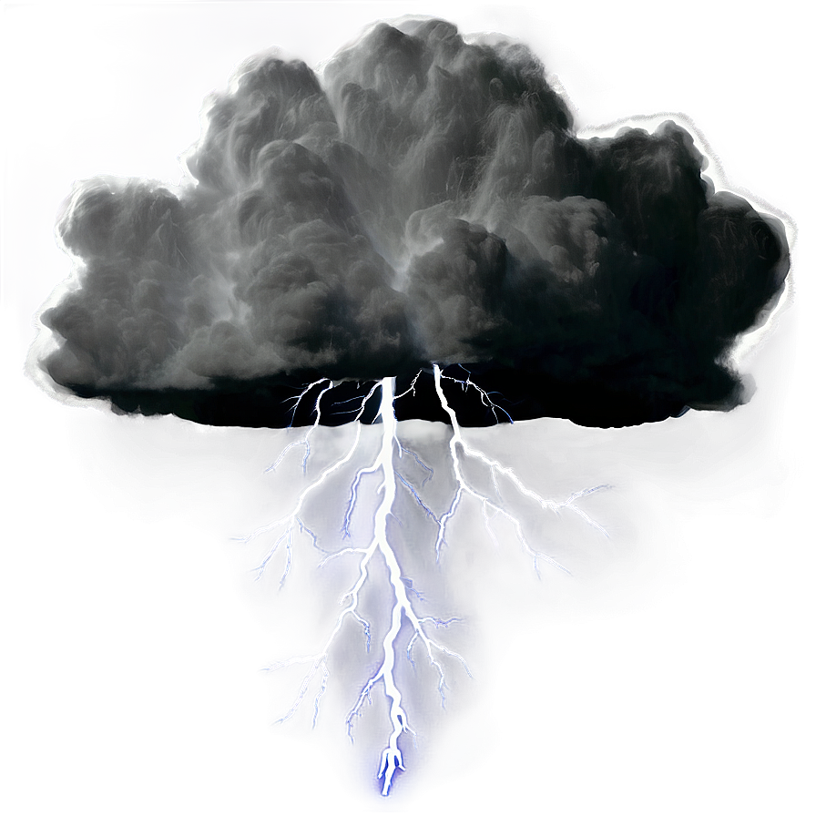 Black Thunderstorm Lightning Png 06242024