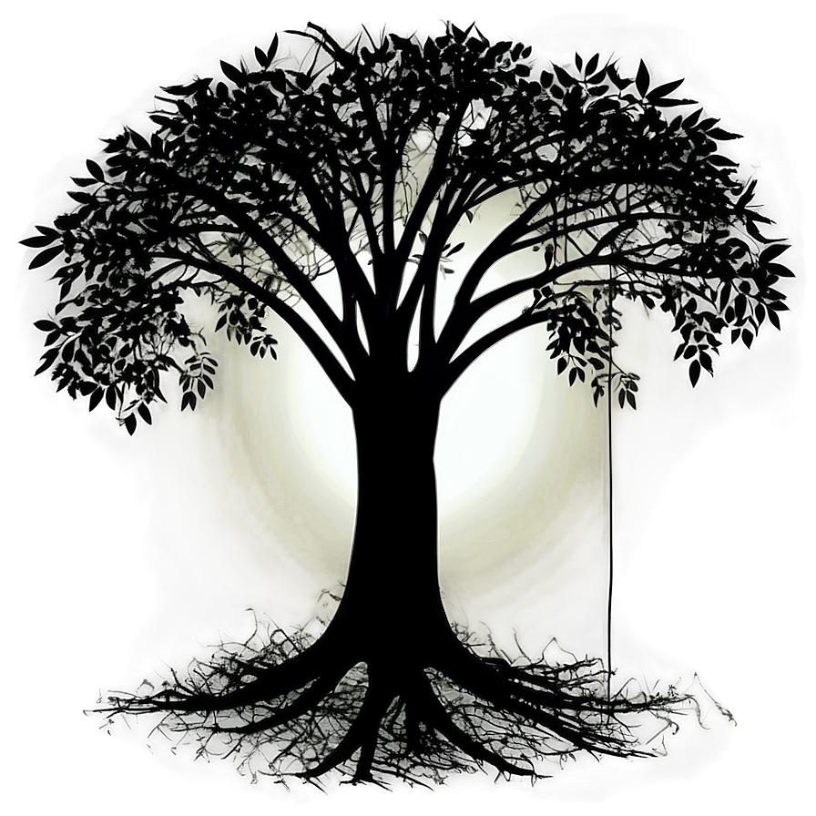 Black Trees Silhouette Png Lkh52