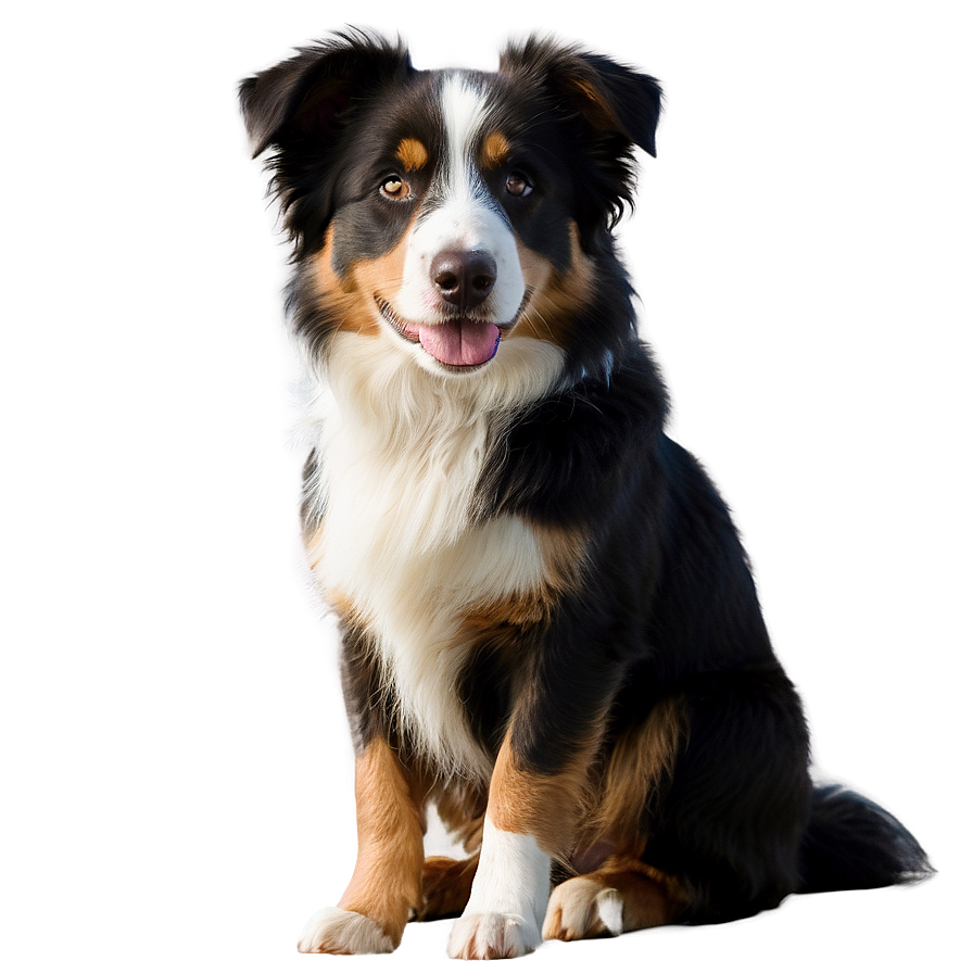 Black Tri Australian Shepherd Png Oso12