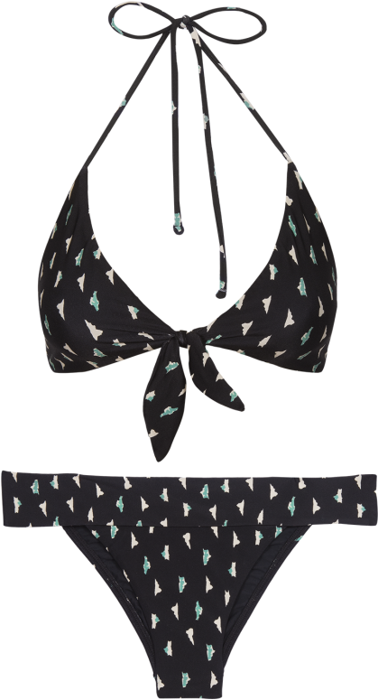 Black Triangle Pattern Bikini