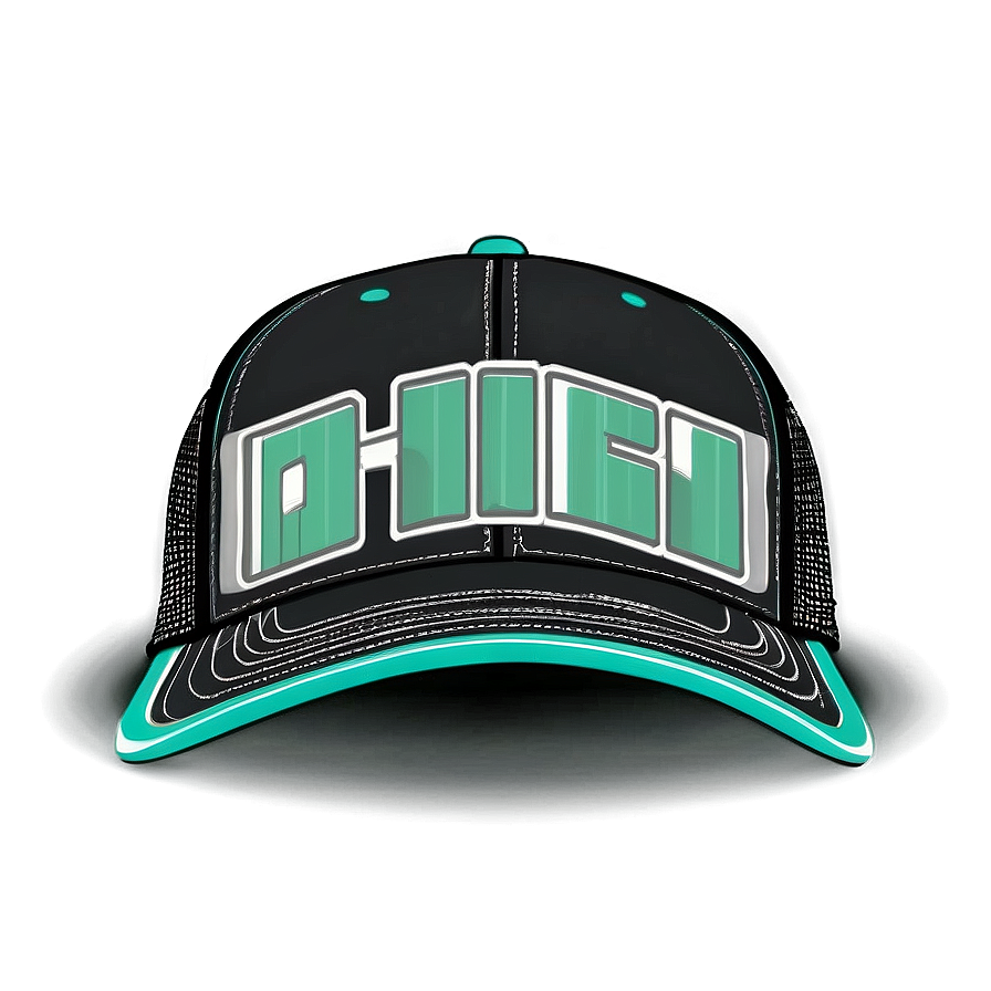 Black Trucker Hat With Mesh Back Png Dlc74