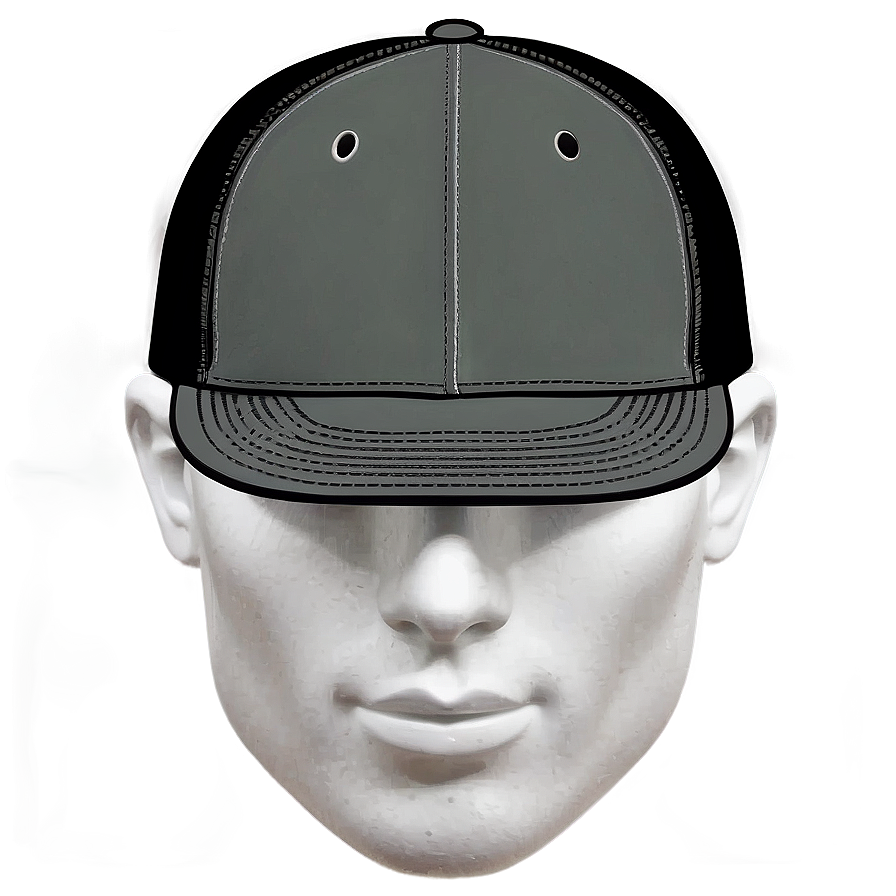 Black Trucker Hat With Zipper Pocket Png Fqj