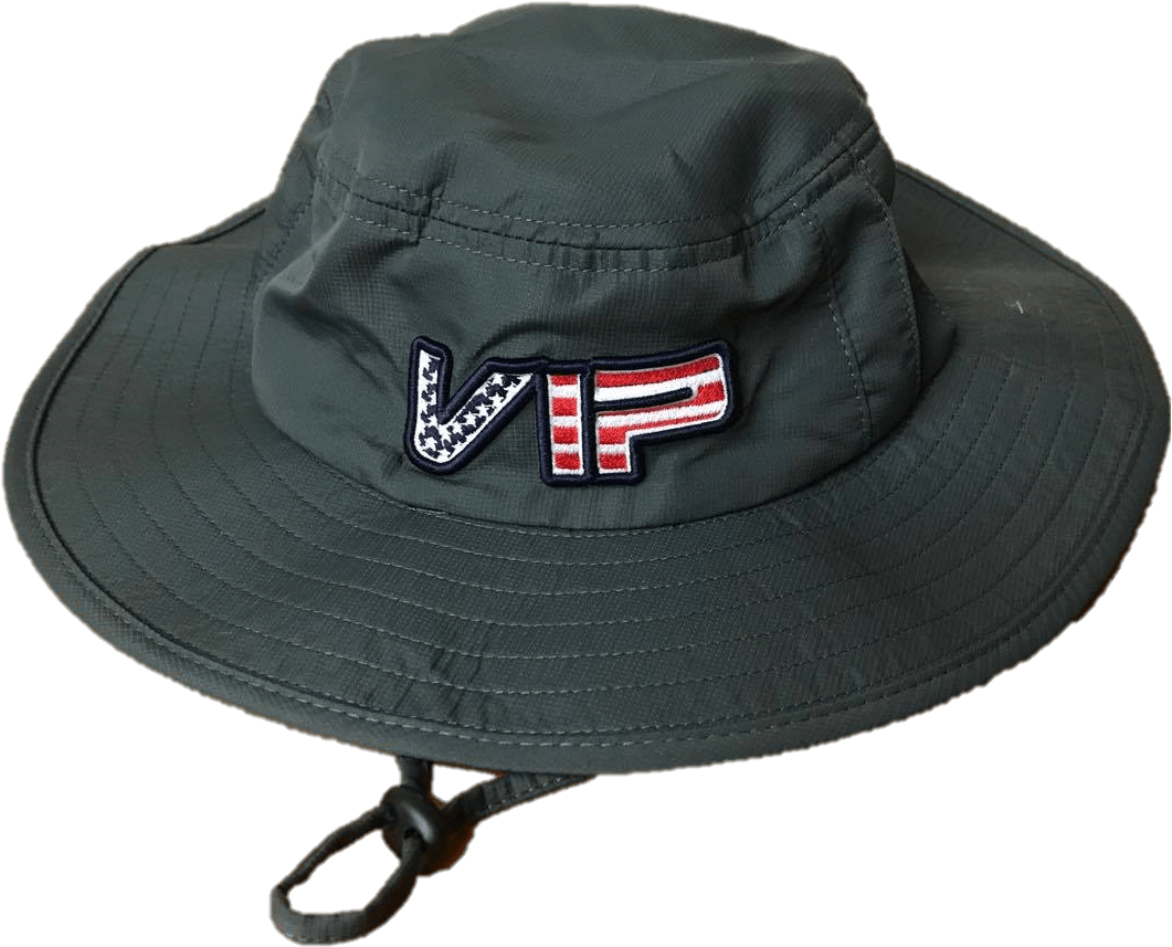 Black V I P Bucket Hat