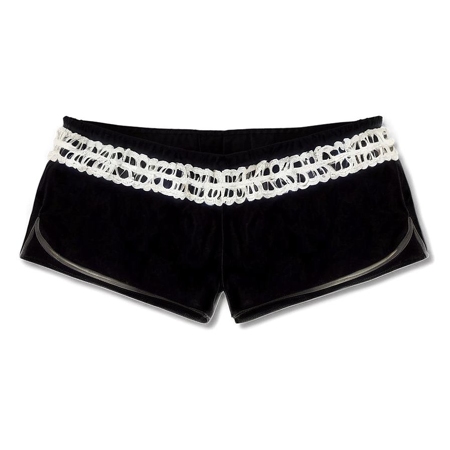 Black Velvet Shorts Png 06132024