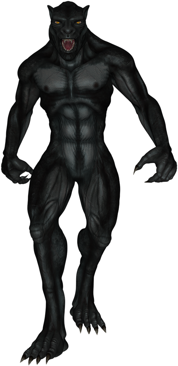 Black Werewolf Figure.png