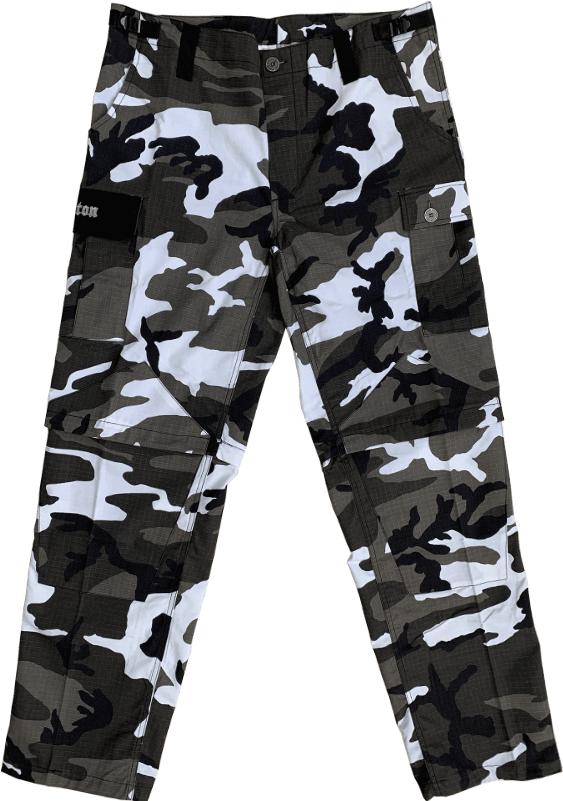 Black White Camo Pants