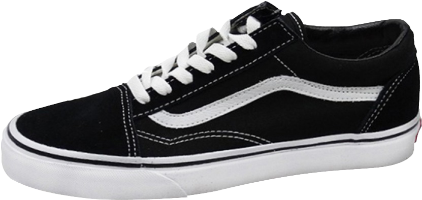 Black White Vans Skate Shoe