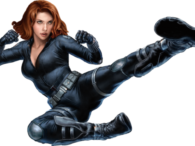 Black Widow Action Pose