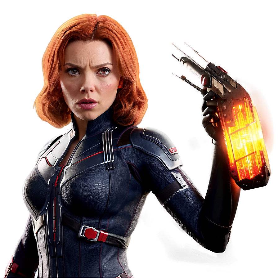 Black Widow Action Pose Png 05212024