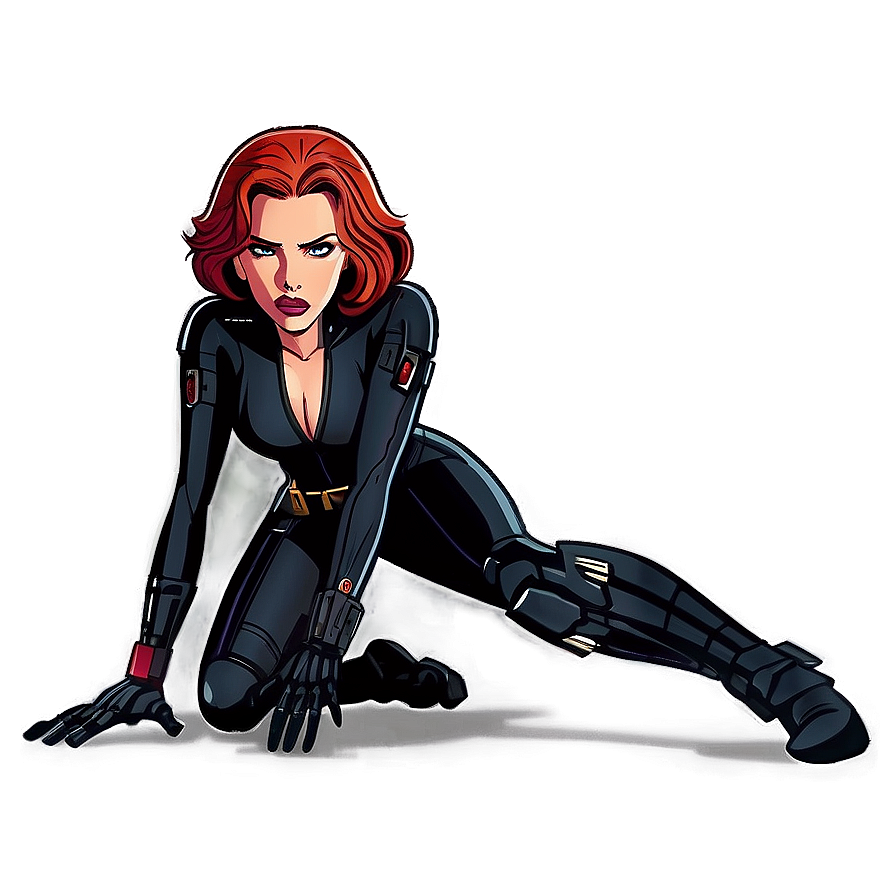 Black Widow Animated Png Vnr