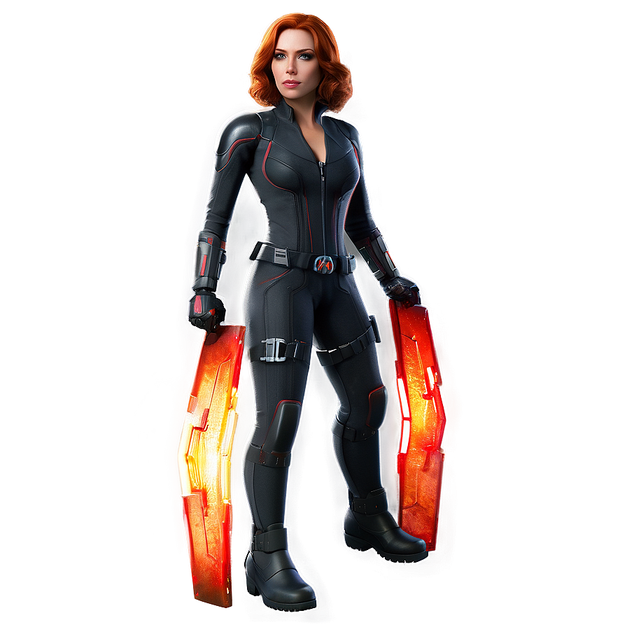 Black Widow Casual Look Png Wuy74