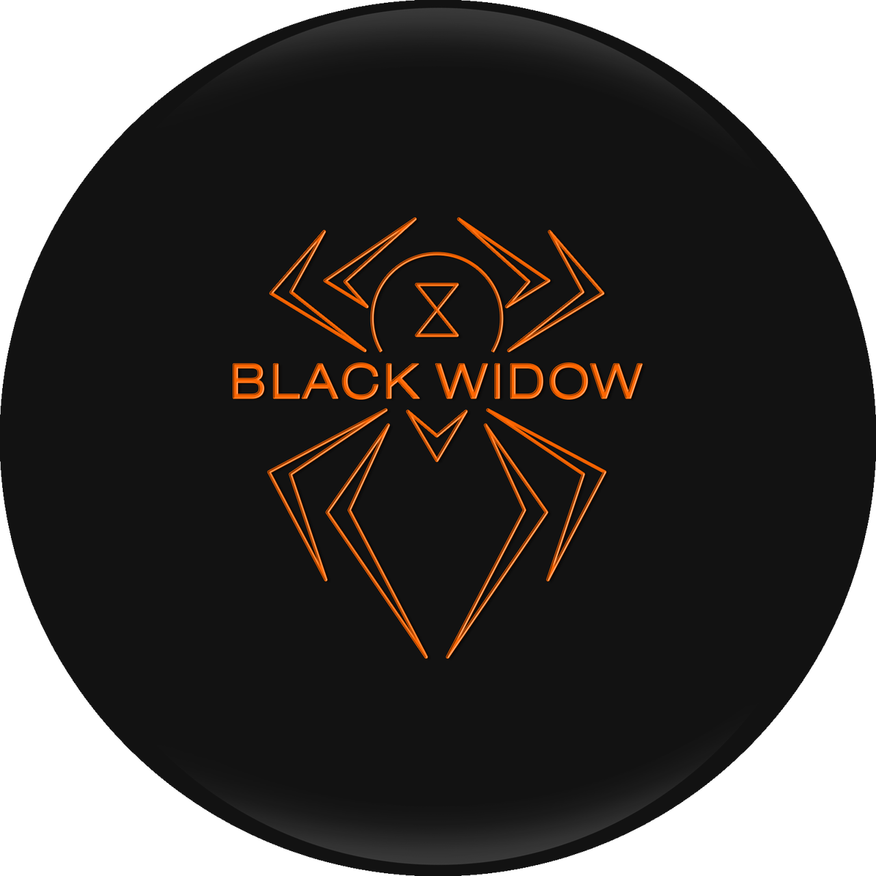 Black Widow Logo Orangeon Black