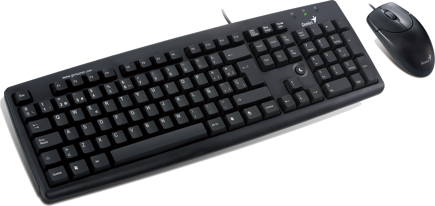 Black Wired Keyboardand Mouse Combo