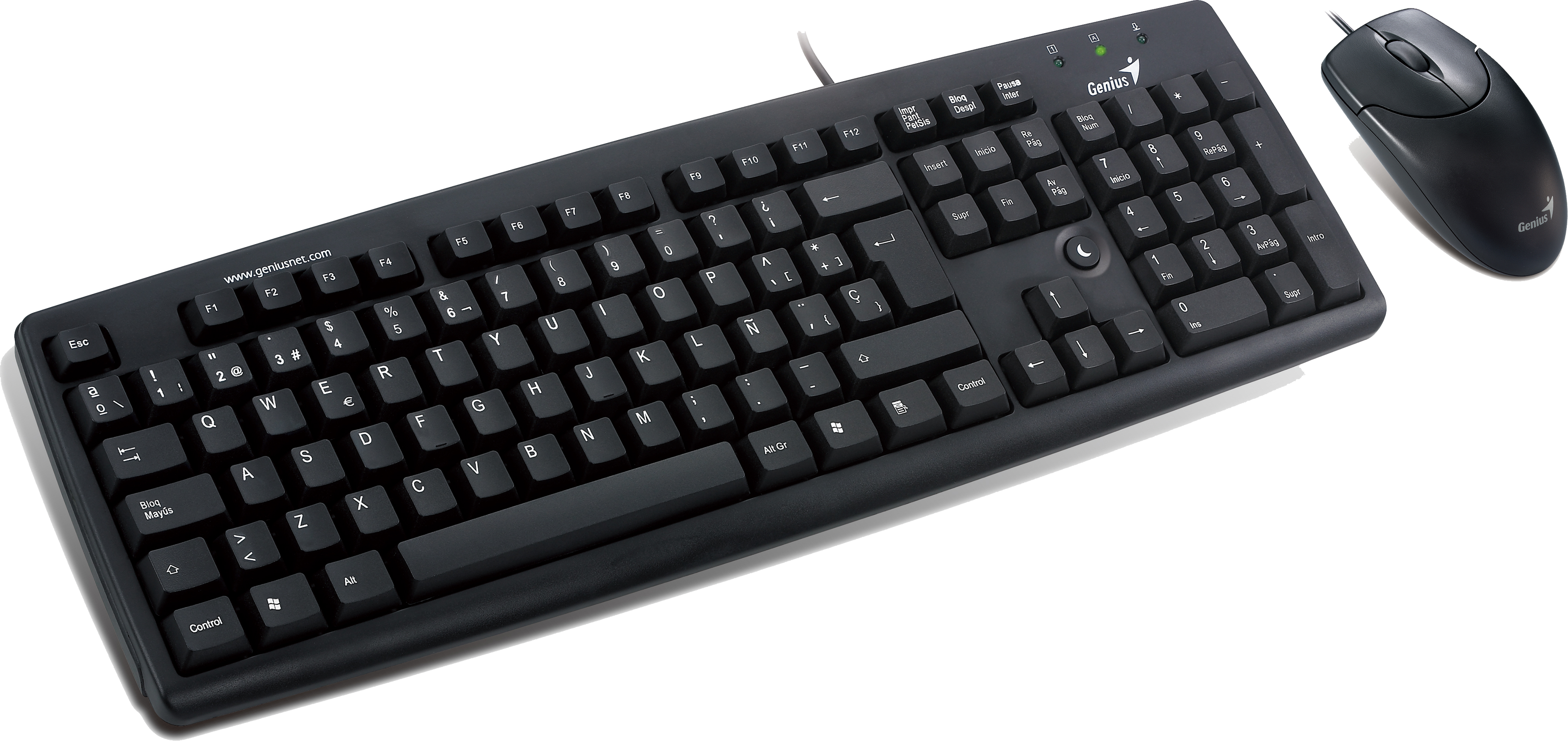 Black Wired Keyboardand Mouse Combo