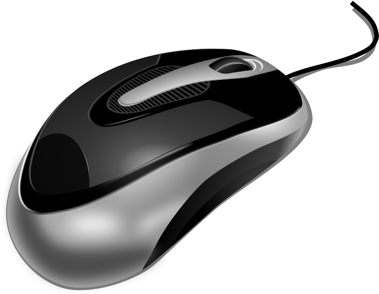 Black Wired Optical Mouse